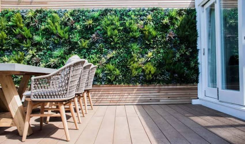 Outdoor Patio Green Wall 