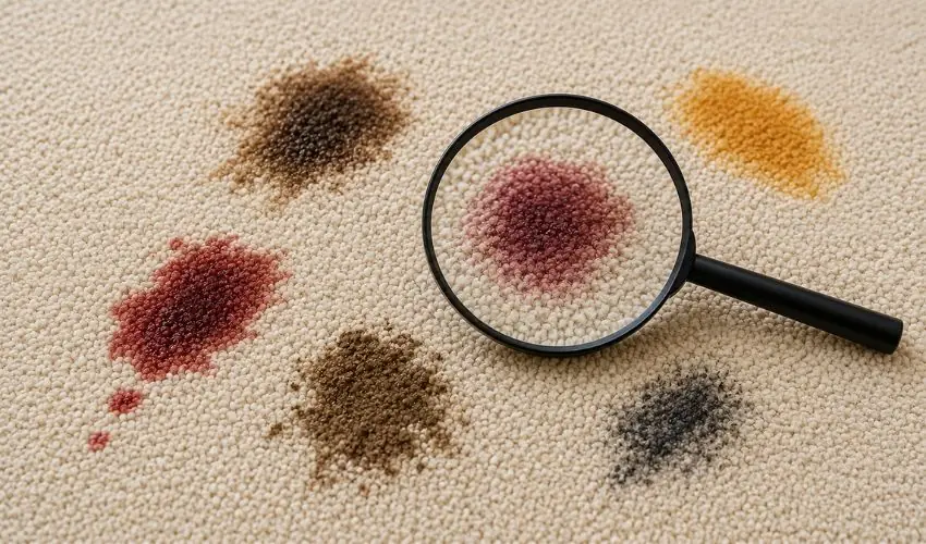 Identify the Type of Carpet Stain