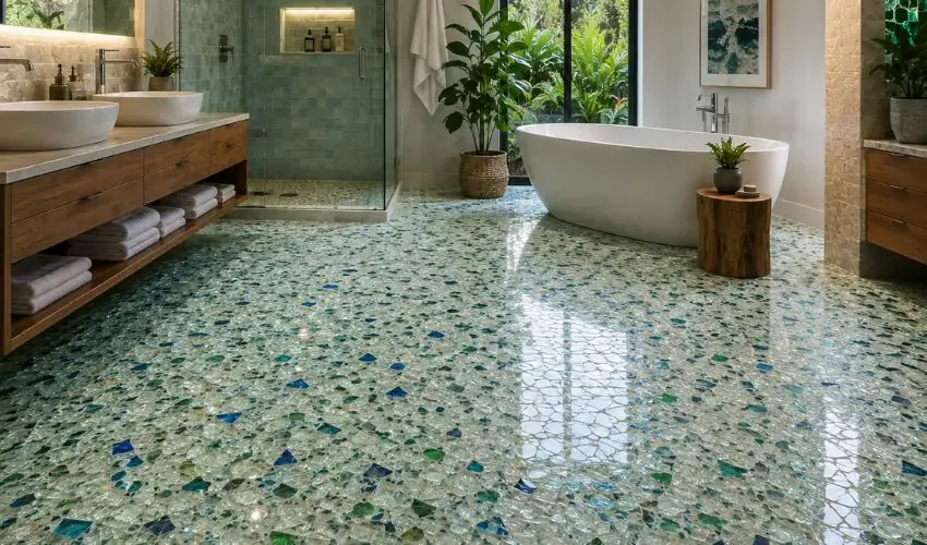 Recycled Glass Flooring