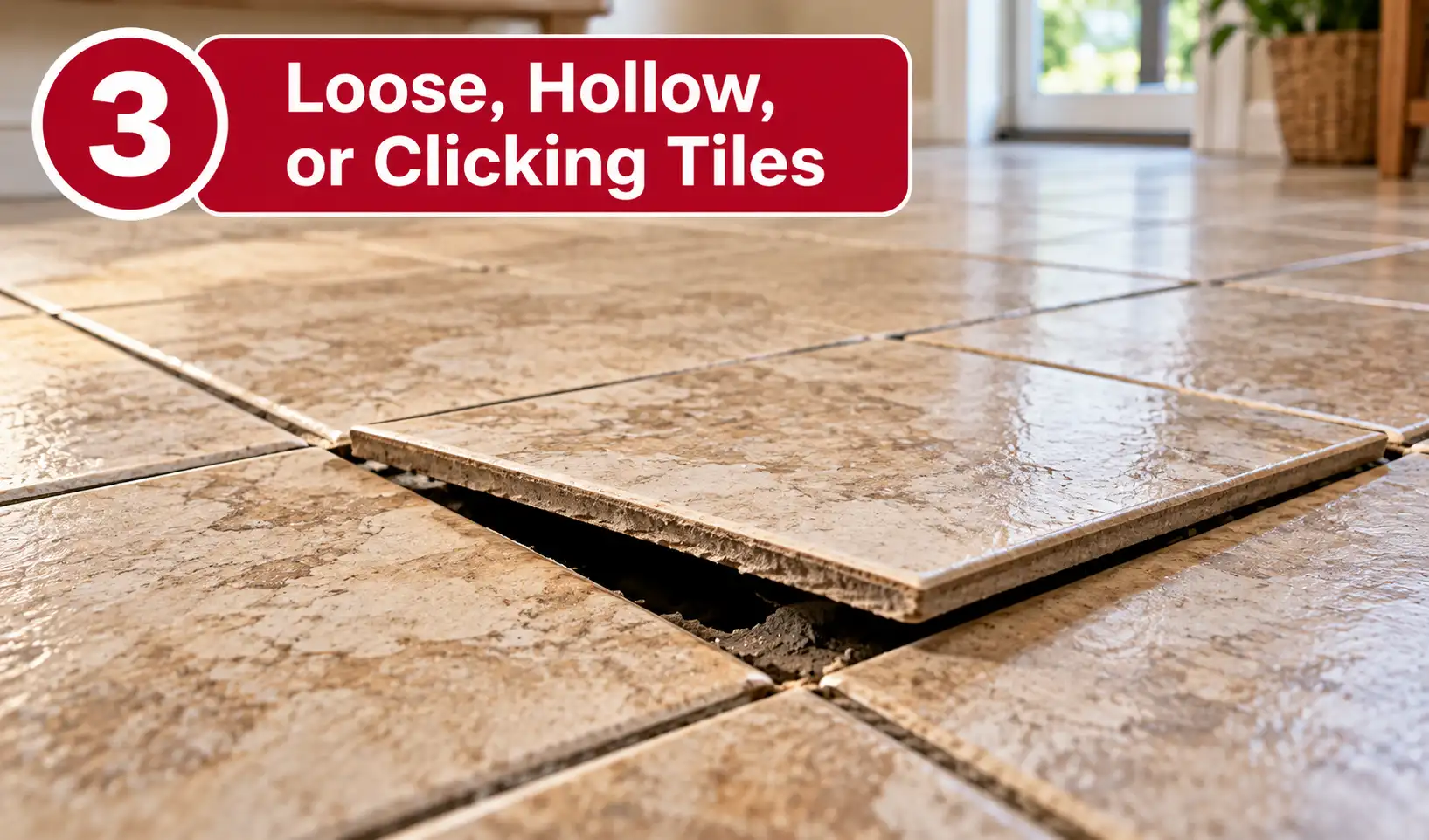Loose, Hollow, or Clicking Tiles