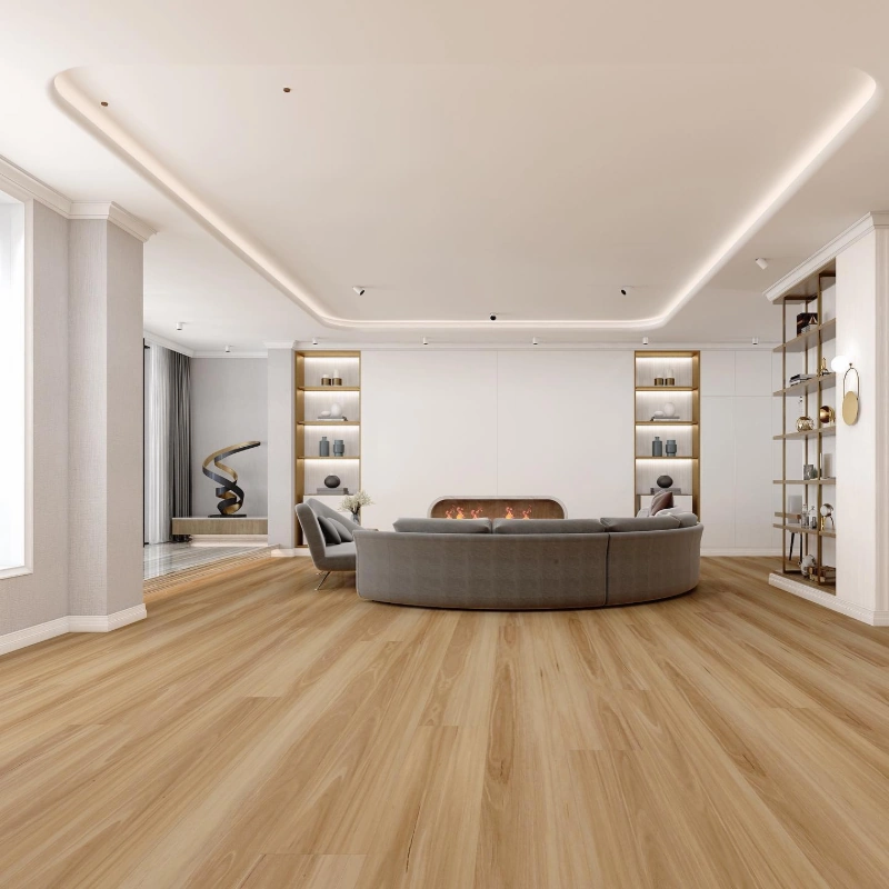 Affordable laminate flooring with wood finish