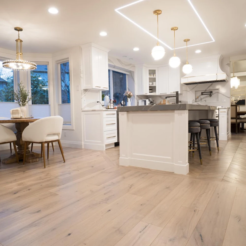 Elegant vinyl flooring installation