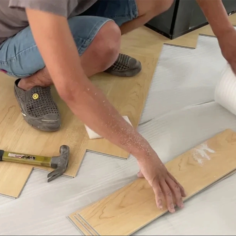 Professional vinyl flooring installation service in Dubai.