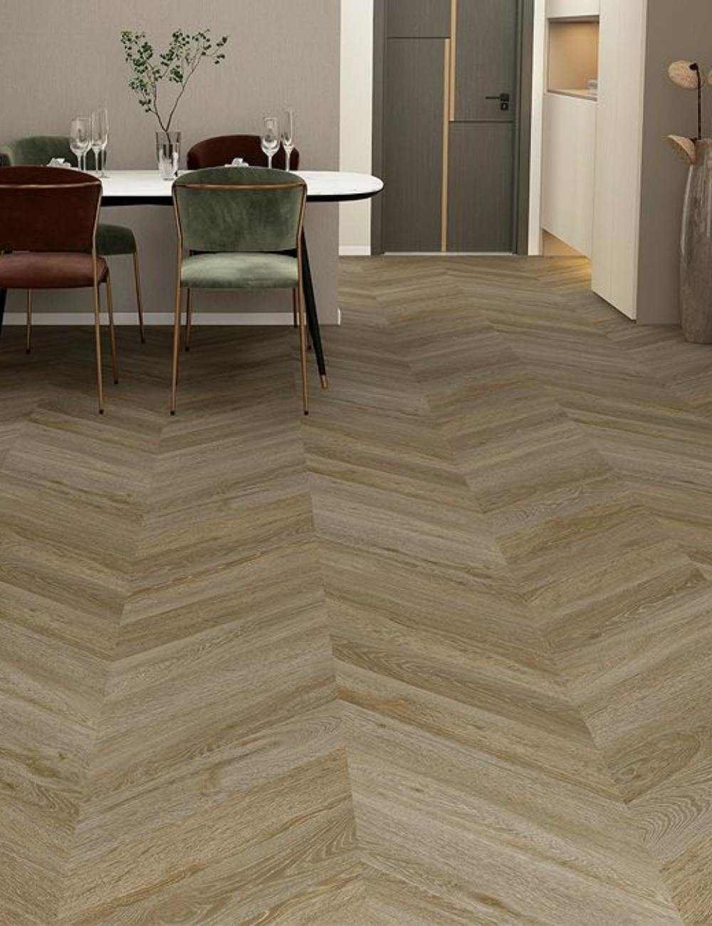 Chevron SPC Flooring