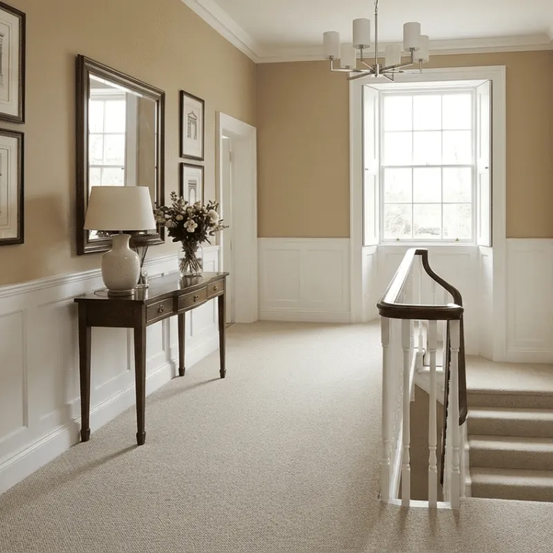Wool Buff Warm Beige Loop Carpet