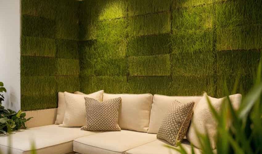 10 Artificial Grass Wall Design Ideas For Homes