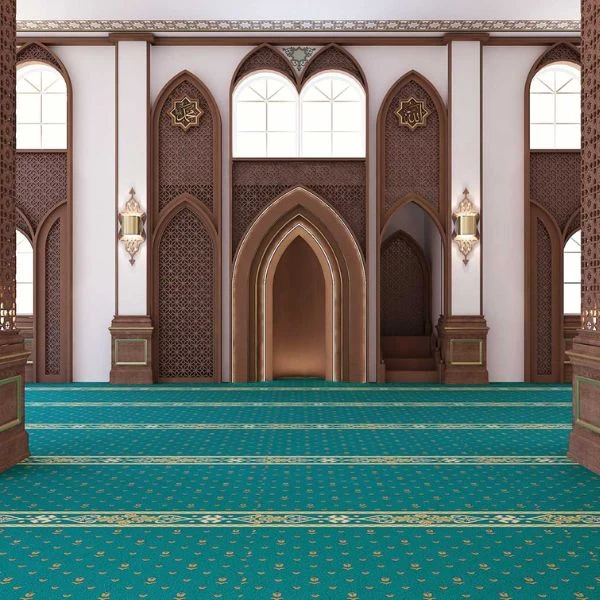 Luxury blue mosque carpet gallery designs Dubai