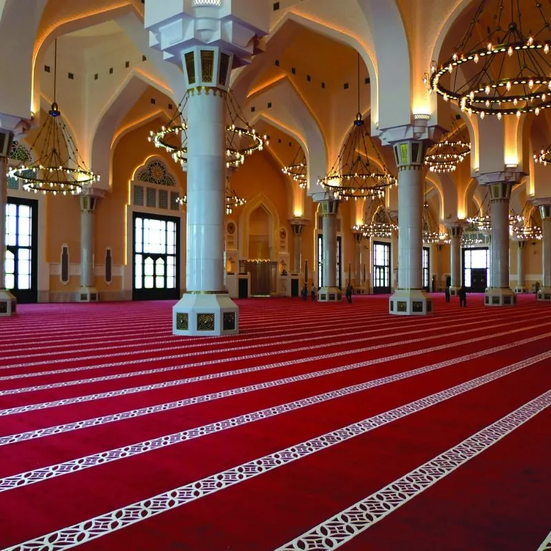 Premium mosque carpet installation services in Dubai