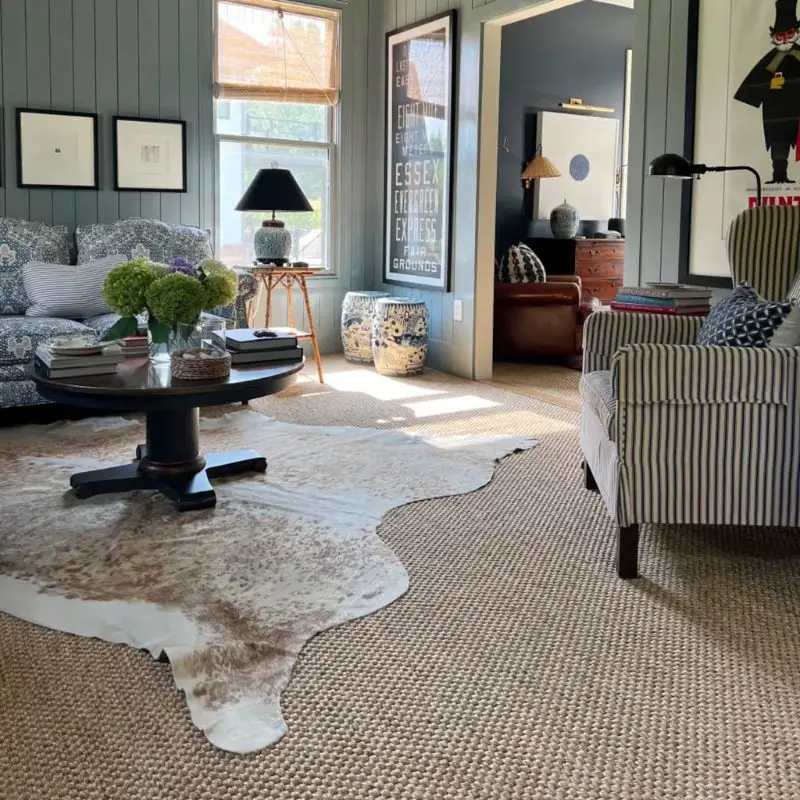 Natural sisal carpet flooring for home decor
