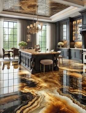 Luxurious Kitchen Flooring UAE
