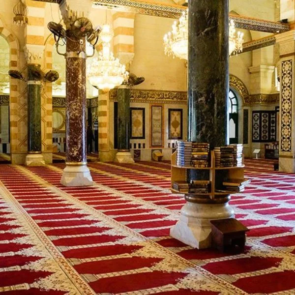 Wall to wall mosque carpet installation gallery