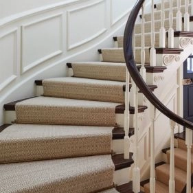 Secure anti slip stair carpet installation in Dubai