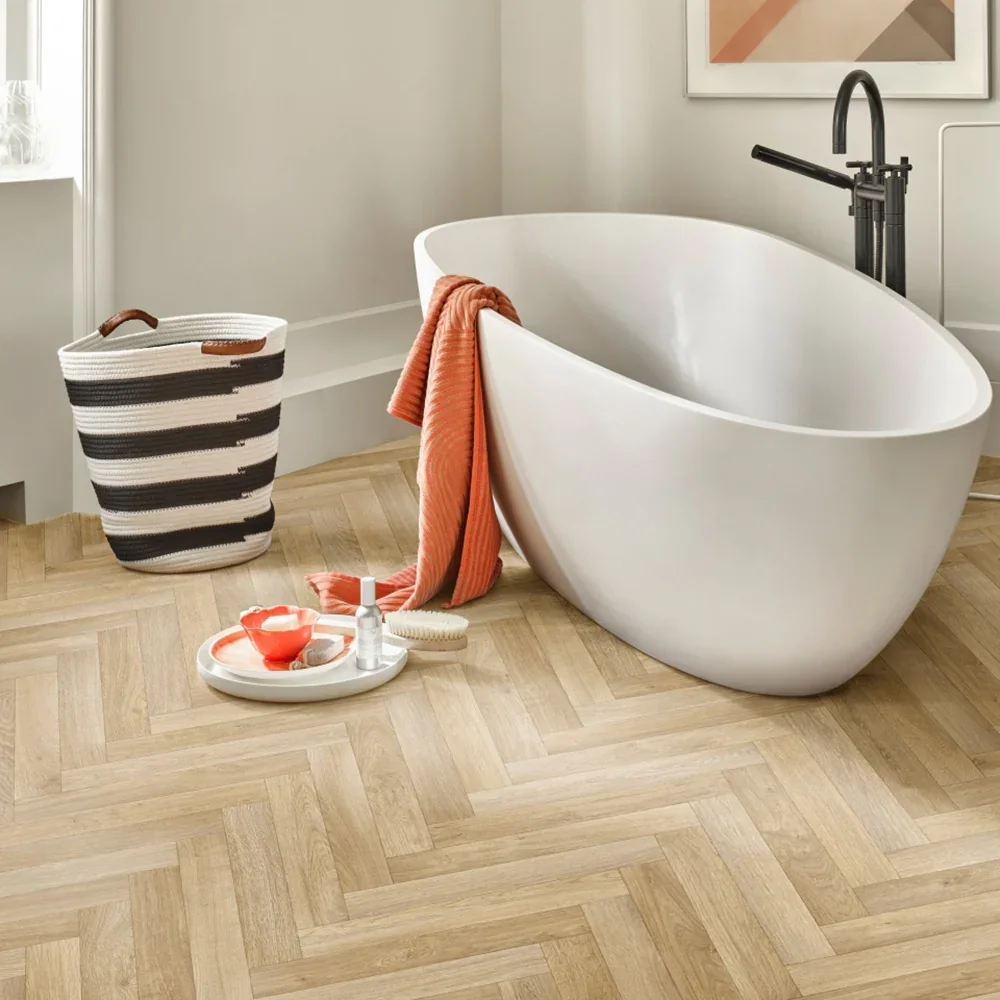 Vintage Herringbone Vinyl Flooring