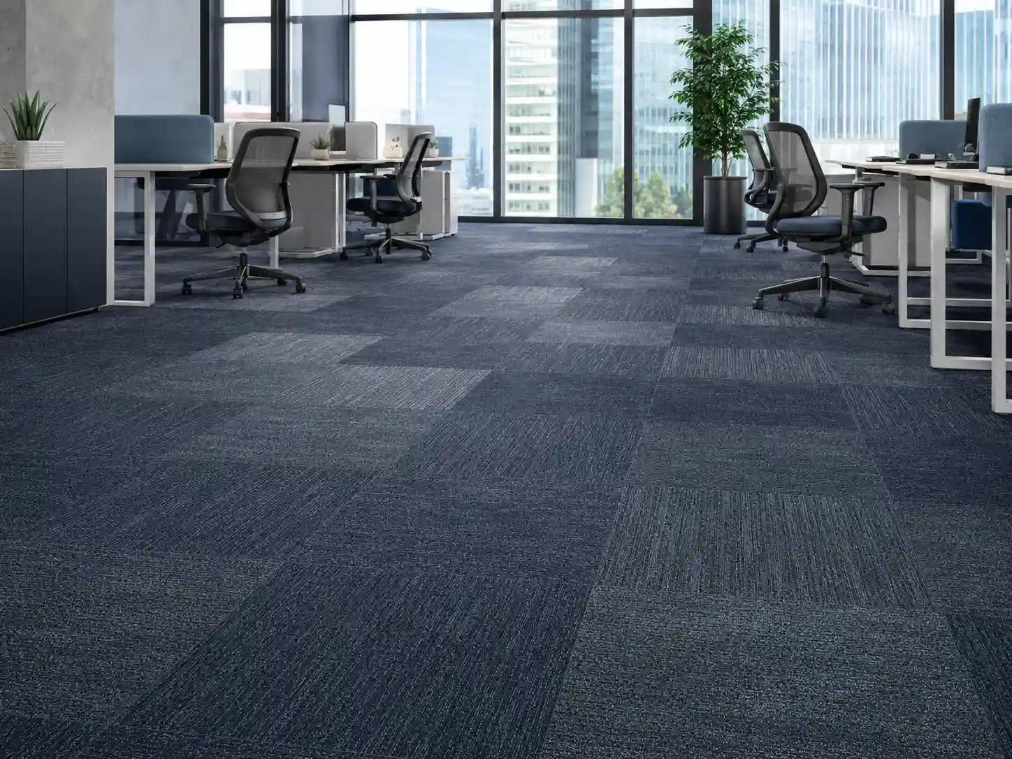carpet tiles installed corporate office