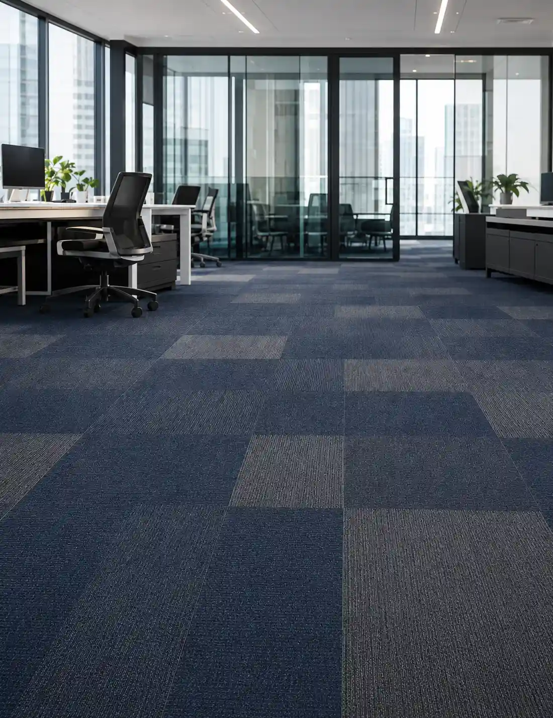 carpet tiles installed corporate office