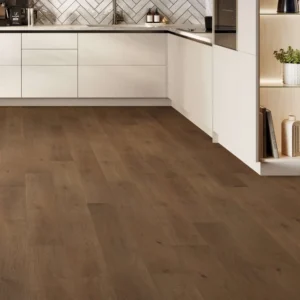 Dark Brown Oak SPC Luxury Vinyl Flooring