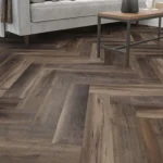 Deluxe Espresso Herringbone Click Vinyl