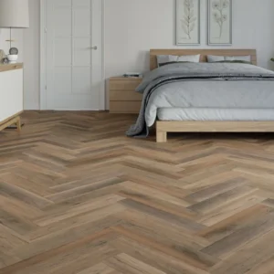 Deluxe Golden Herringbone Click Vinyl