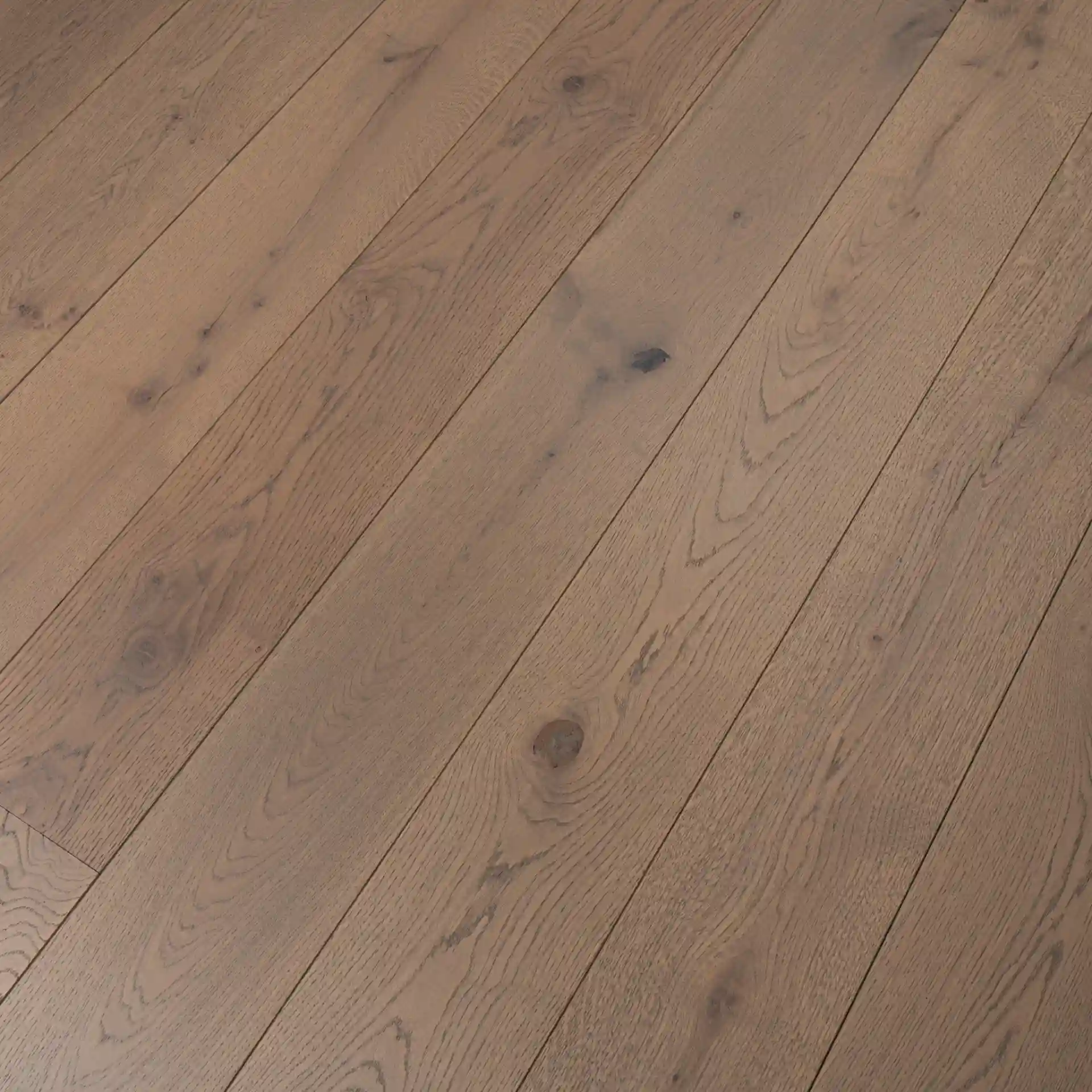 Dove Grey Stained Wide Oak Plank Engineered Floor