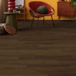 Embossed Dark Brown Oak SPC Luxury Vinyl Flooring