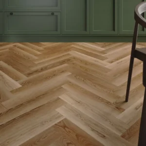 Golden Oak Herringbone SPC Flooring Dubai