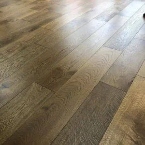 Golden Stained wide oak plank engineered floor