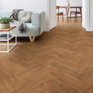 Harlington Medium Oak Herringbone 8mm Laminate Flooring