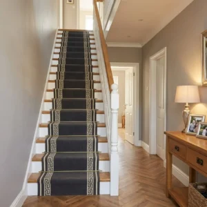 Key Grey Stair Runner Carpet