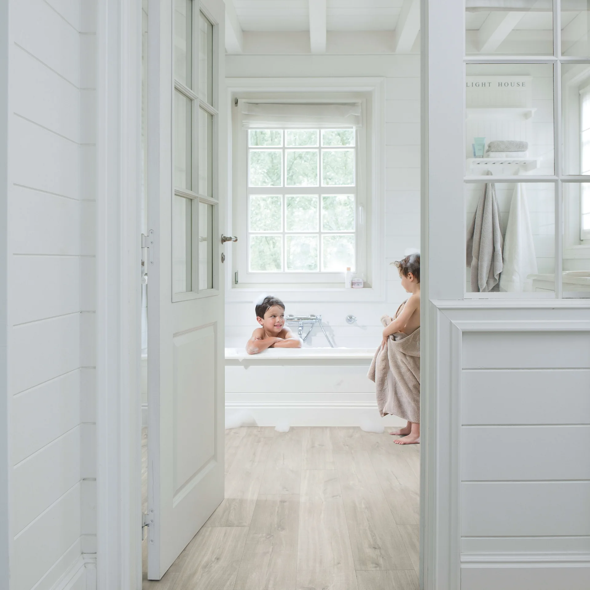 Magnifico Canyon Grey Oak with Sawcuts Rigid Vinyl Flooring UAE