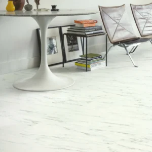 Magnifico Carrara White Marble Rigid Luxury Vinyl Flooring