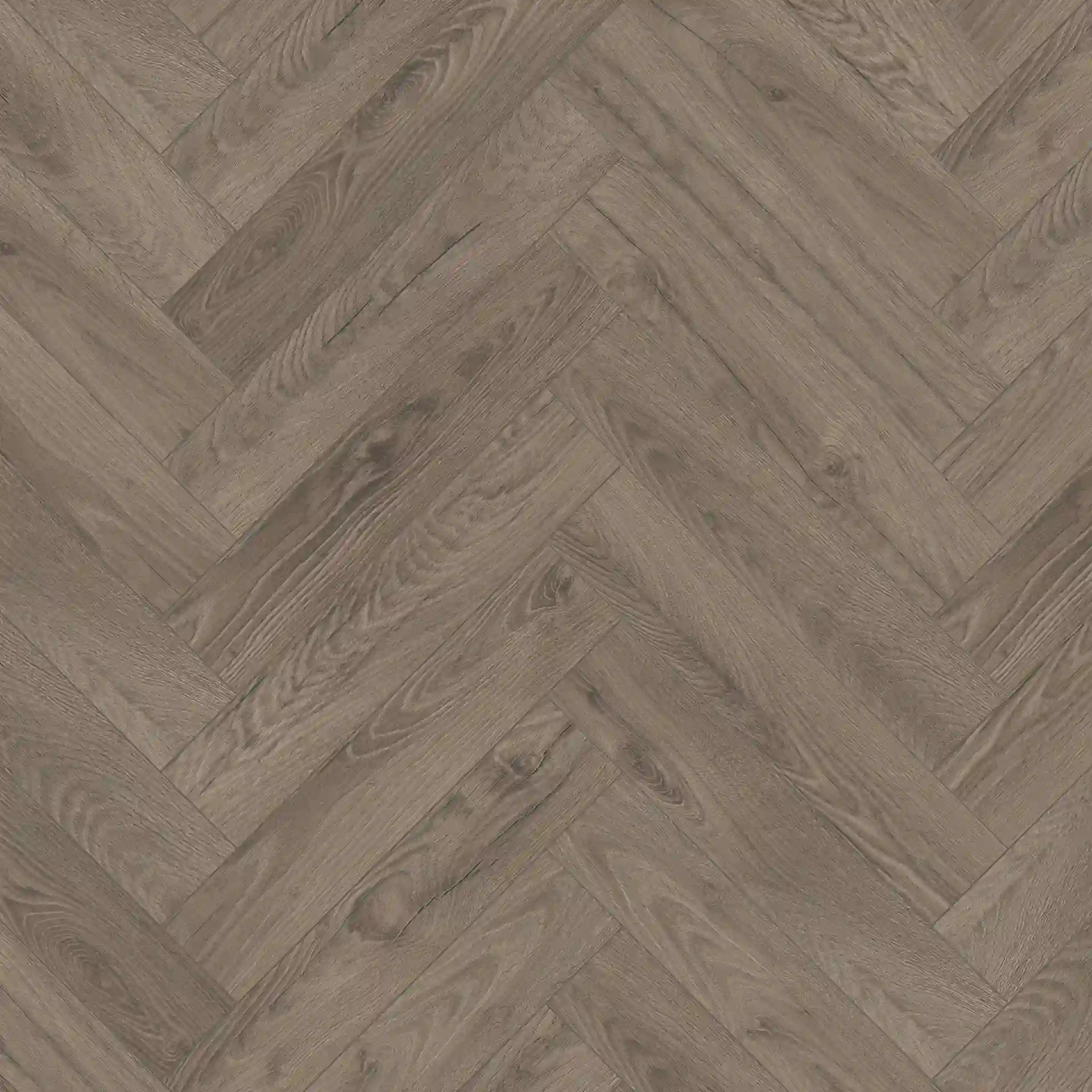 Plumley Taupe Oak Herringbone 8mm Laminate Flooring