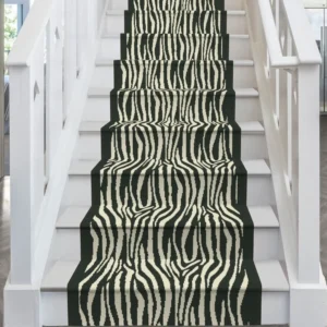 Savannah Black Stair Runner Carpet