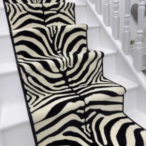 Zebra Print Stair Runner Carpet