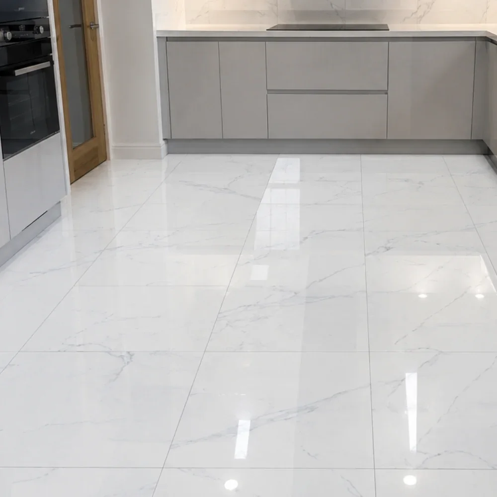 Nova White Matt Porcelain 60x120cm Floor Tiles
