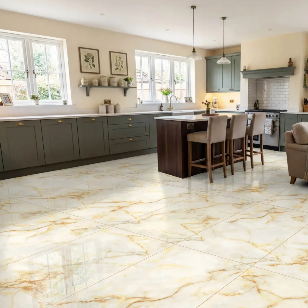 Onyx Gold Gloss Porcelain 60x120cm Floor Tiles