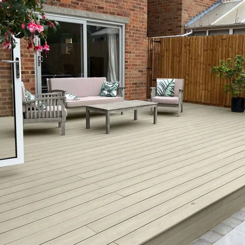 Pearl White Composite Decking