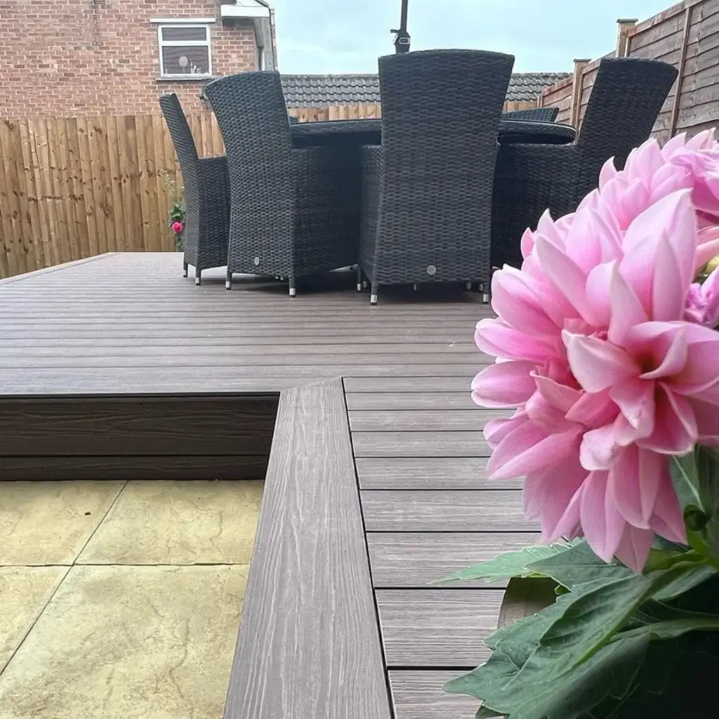 Walnut Composite Decking Floor